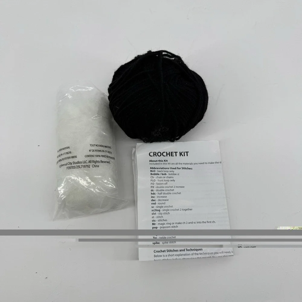 Wicked Crotchet Kit Lot Elphaba Glinda Partial Incomplete Replacement Parts Yarn